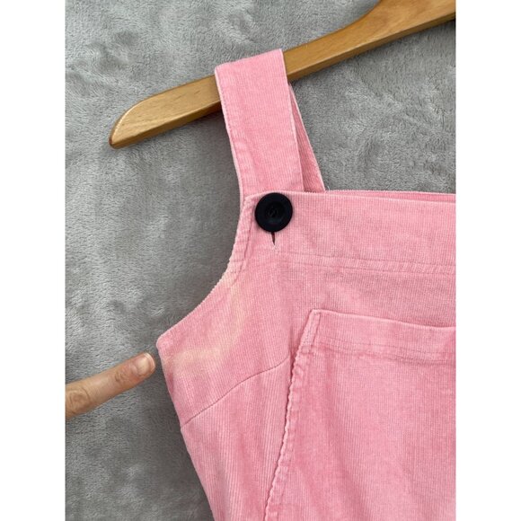 nooworks Pink Corduroy Overalls Made in USA Cotton Stretch Jumpsuit - Picture 4 of 15